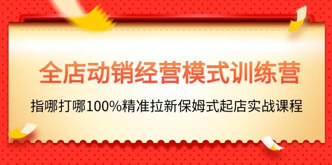 全店动销-经营模式训练营，指哪打哪100%精准拉新保姆式起店实战课程-海淘下载站