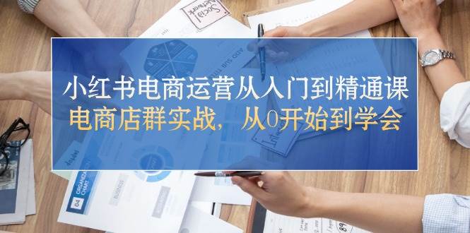 小红书电商运营从入门到精通课，电商店群实战，从0开始到学会-海淘下载站