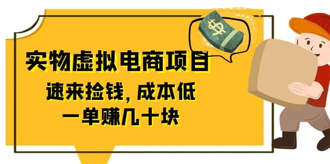 东哲日记：全网首创实物虚拟电商项目，速来捡钱，成本低，一单赚几十块！-海淘下载站