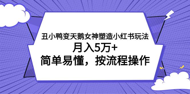 丑小鸭变天鹅女神塑造小红书玩法，月入5万+，简单易懂，按流程操作-海淘下载站