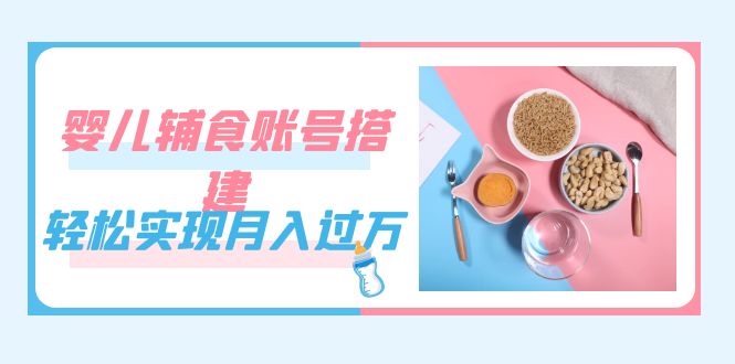 紧跟时代发展，婴儿辅食账号搭建，轻松实现月入过万（教程+素材）-海淘下载站