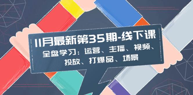 11月最新-35期-线下课：全盘学习：运营、主播、视频、投放、打爆品、场景-海淘下载站