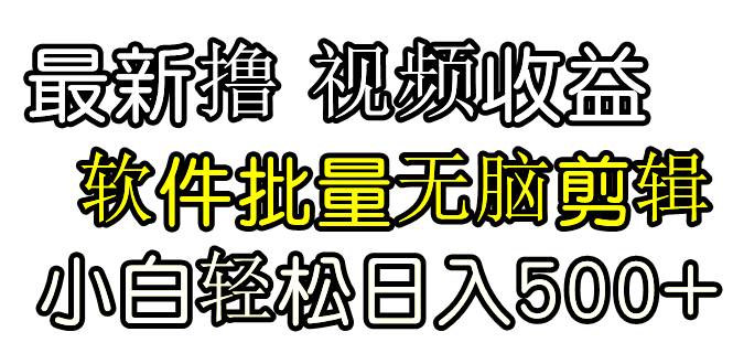 发视频撸收益，软件无脑批量剪辑，第一天发第二天就有钱-海淘下载站