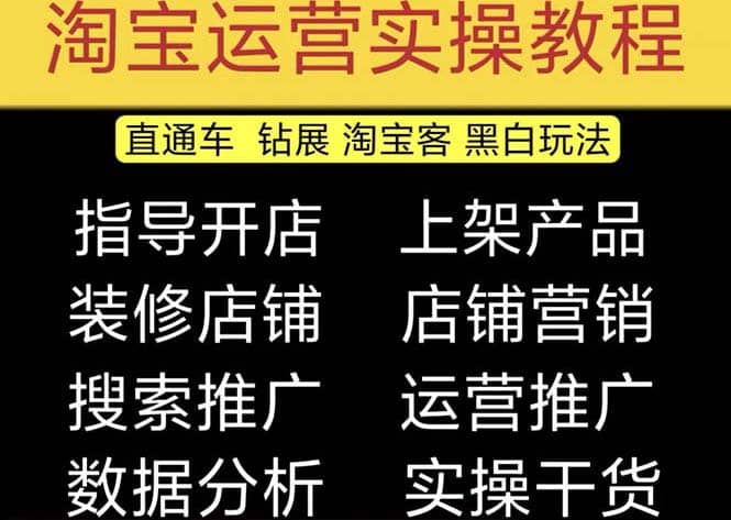 2023淘宝开店教程0基础到高级全套视频网店电商运营培训教学课程(2月更新)-海淘下载站