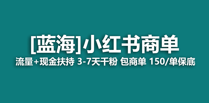 【蓝海项目】小红书商单项目，7天就能接广告变现，稳定一天500+保姆级玩法-海淘下载站