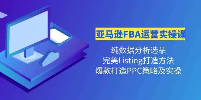 亚马逊FBA运营实操课 纯数据分析选品+完美Listing打造+爆款打造PPC策略实操-海淘下载站