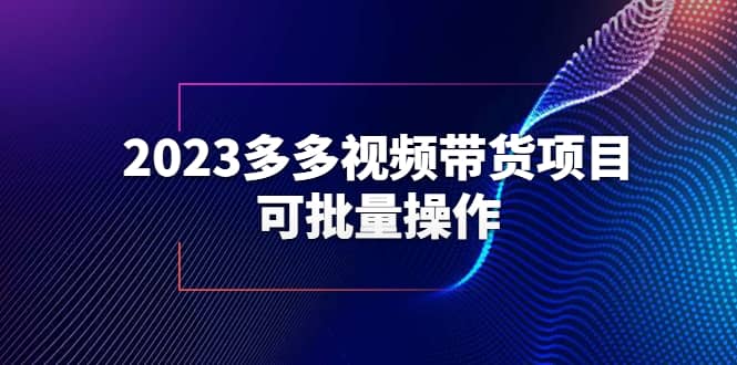 2023多多视频带货项目，可批量操作【保姆级教学】-海淘下载站