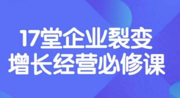 《盈利增长17堂必修课》企业裂变增长的经营智慧，带你了解增长的本质-海淘下载站