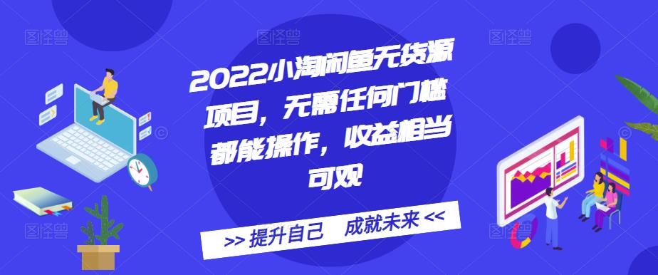 2022小淘闲鱼无货源项目，无需任何门槛都能操作，收益相当可观-海淘下载站