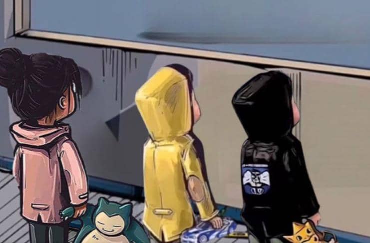 橱窗看车男孩汽车头像制作项目-海淘下载站