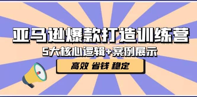 亚马逊爆款打造训练营:5大核心逻辑+案例展示 打造爆款链接 高效 省钱 稳定-海淘下载站