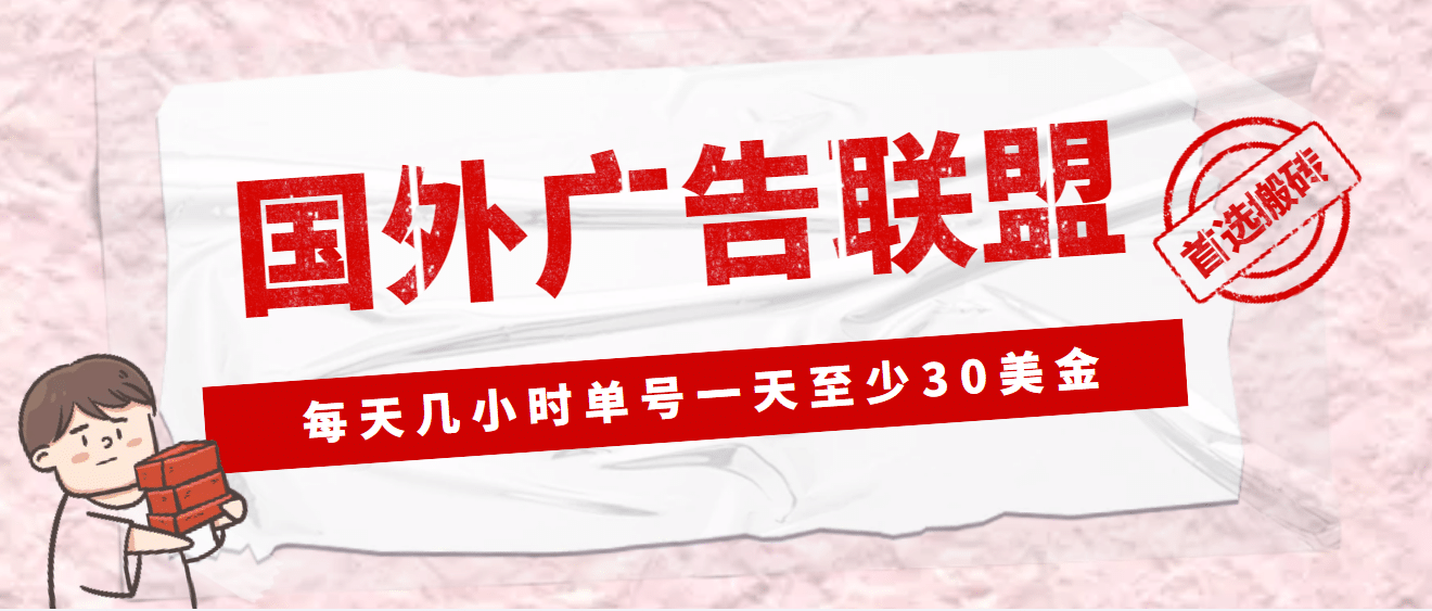 外面收费1980最新国外LEAD广告联盟搬砖项目，单号一天至少30美元(详细教程)-海淘下载站