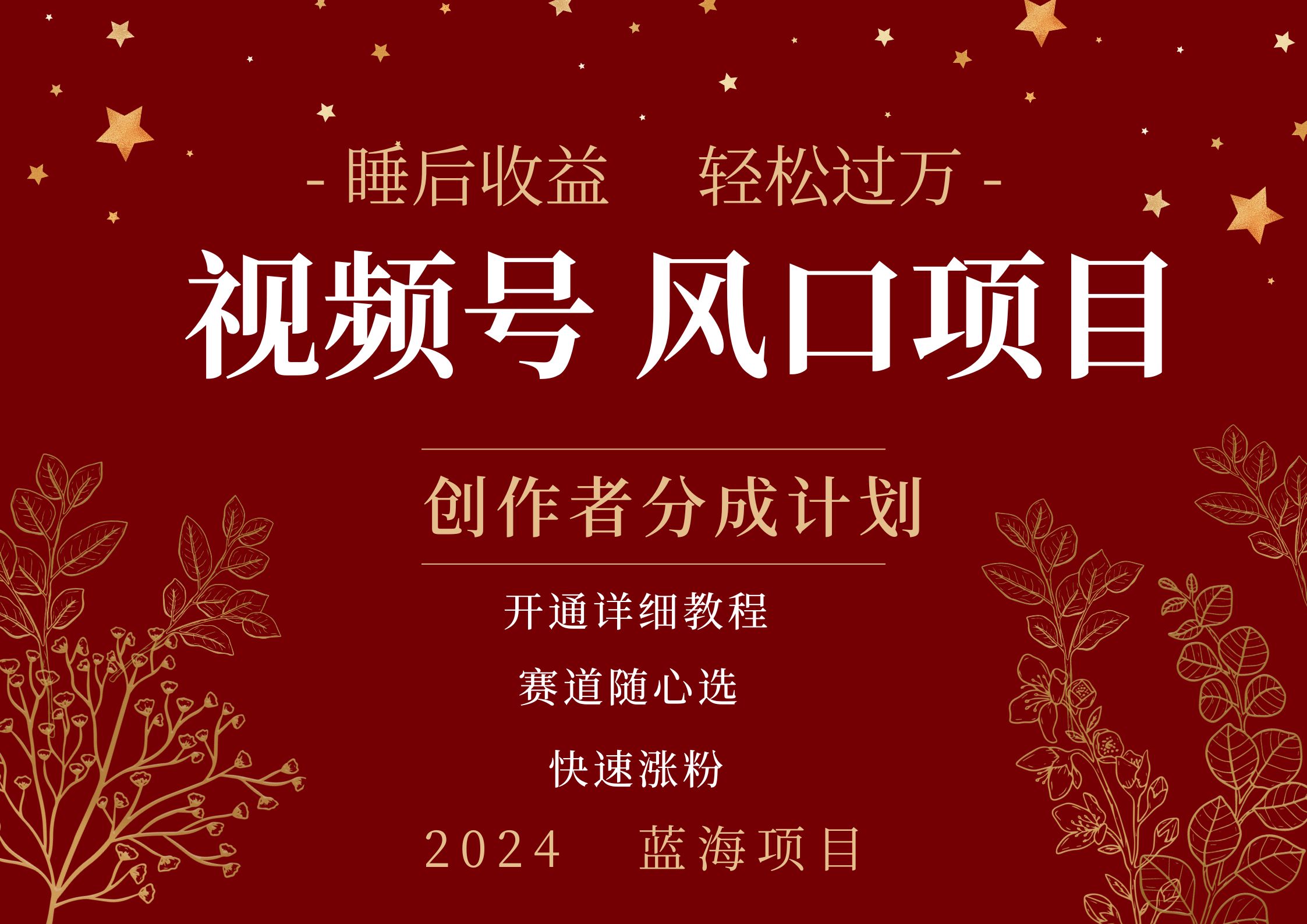 拥有睡眠收益的微信视频号大风口项目，轻松月入过万+，多赛道选择，可矩阵，玩法简单轻松上手-海淘下载站