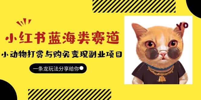 小红书蓝海类赛道:小动物打赏与购买变现副业项目,一条龙玩法分享给你-海淘下载站