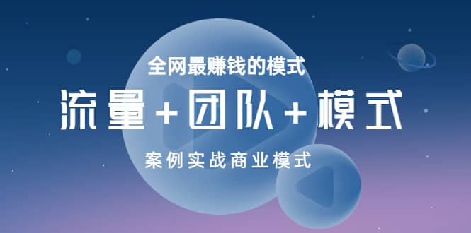全网最赚钱的模式《流量+团队+模式》案例实战商业模式-海淘下载站