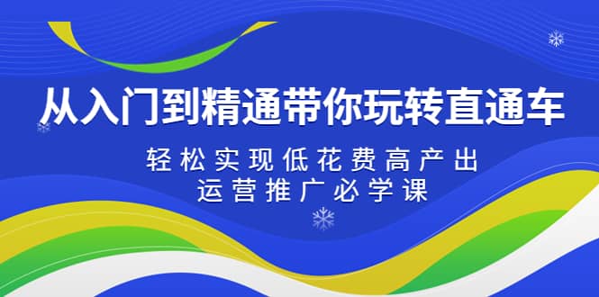 从入门到精通带你玩转直通车：轻松实现低花费高产出，35节运营推广必学课-海淘下载站