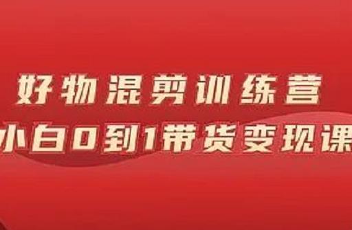 万三好物混剪训练营：小白0到1带货变现课-海淘下载站