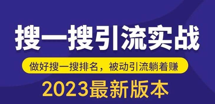 外面收费980的最新公众号搜一搜引流实训课，日引200+-海淘下载站