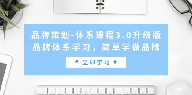 品牌策划-体系课程3.0升级版，品牌体系学习，简单学做品牌（高清无水印）-海淘下载站