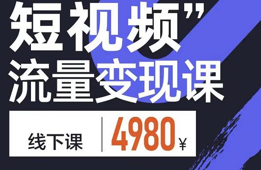 短视频流量变现课，学成即可上路，抓住时代的红利-海淘下载站