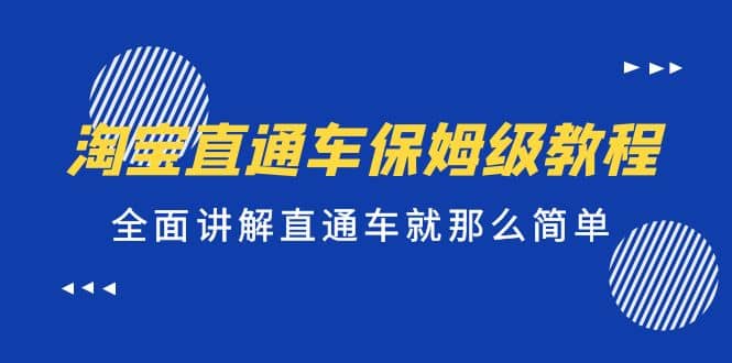 淘宝直通车保姆级教程，全面讲解直通车就那么简单-海淘下载站