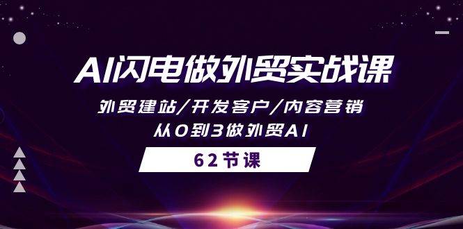 AI闪电做外贸实战课，外贸建站/开发客户/内容营销/从0到3做外贸AI-62节-海淘下载站