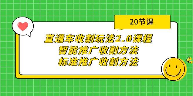 直通车收割玩法2.0课程：智能推广收割方法+标准推广收割方法（20节课）-海淘下载站