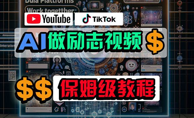 利用AI制作励志视频，在YouTube和TikTok赚钱，小白可做（附工具）-海淘下载站