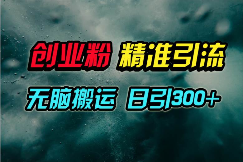 视频号纯搬运日引300+创业粉教程！-海淘下载站