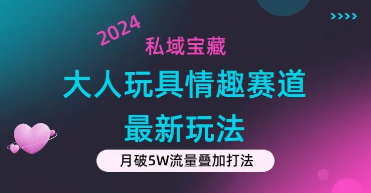 私域宝藏：大人玩具情趣赛道合规新玩法，零投入，私域超高流量成单率高-海淘下载站