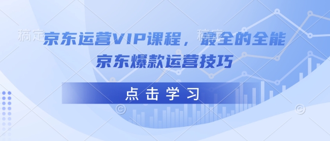 京东运营VIP课程，最全的全能京东爆款运营技巧-海淘下载站