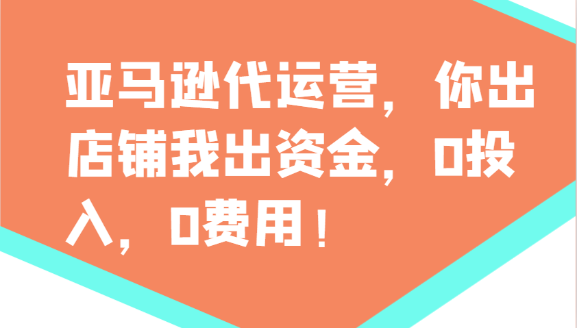 亚马逊代运营，你出店铺我出资金，0投入，0费用，无责任每天300分红，赢亏我承担-海淘下载站