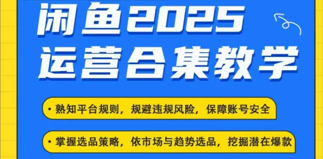 2025闲鱼电商运营全集，2025最新咸鱼玩法-海淘下载站