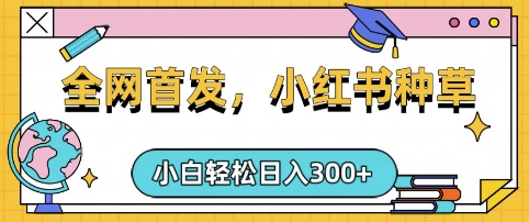 小红书种草，手机项目，日入3张，复制黏贴即可，可矩阵操作，动手不动脑【揭秘】-海淘下载站