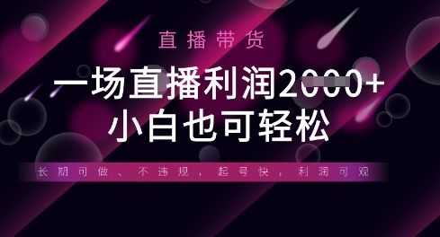 半无人直播带货,一场利润数张,适合所有平台玩法,小白也可轻松-海淘下载站