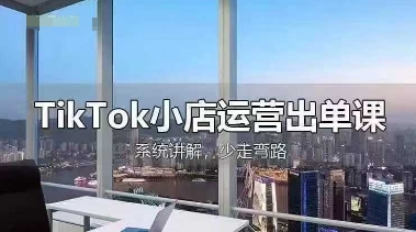 TikTok小店运营出单课,从开店选品、运营出单、发货回款,进行全流程讲解-海淘下载站