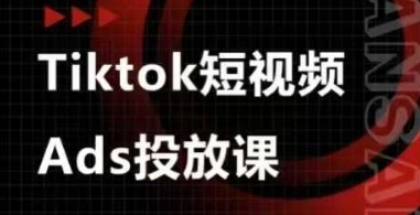 Ads视频投放课，tiktok短视频广告投放课-海淘下载站