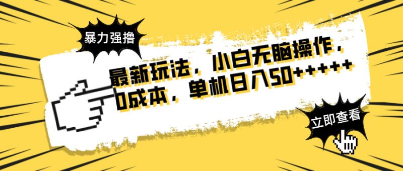 最新玩法 广告暴力强撸 傻瓜式操作 无需养鸡 矩阵式操作 可无限放大 单…-海淘下载站
