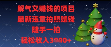 解气又挣钱的项目,最新违章拍照挣钱,随手一拍,轻松收入多张【揭秘】-海淘下载站