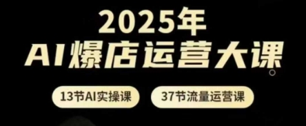 2025年AI爆店运营大课，13节AI实操课+37节流量运营课-海淘下载站