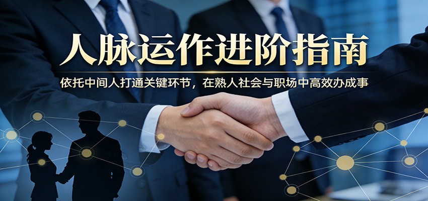 付费文章：人脉运作进阶指南，依托中间人打通关键环节，在熟人社会与职场中高效办成事-海淘下载站