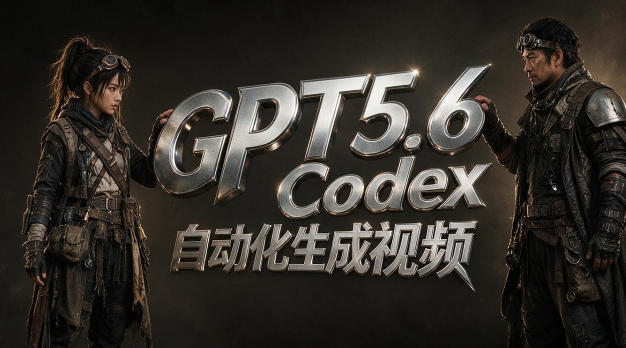 GPT5.6+Codex自动化视频生成：提示词设计×角色设定×封面海报×工作流思路，高效产出AI视频-海淘下载站