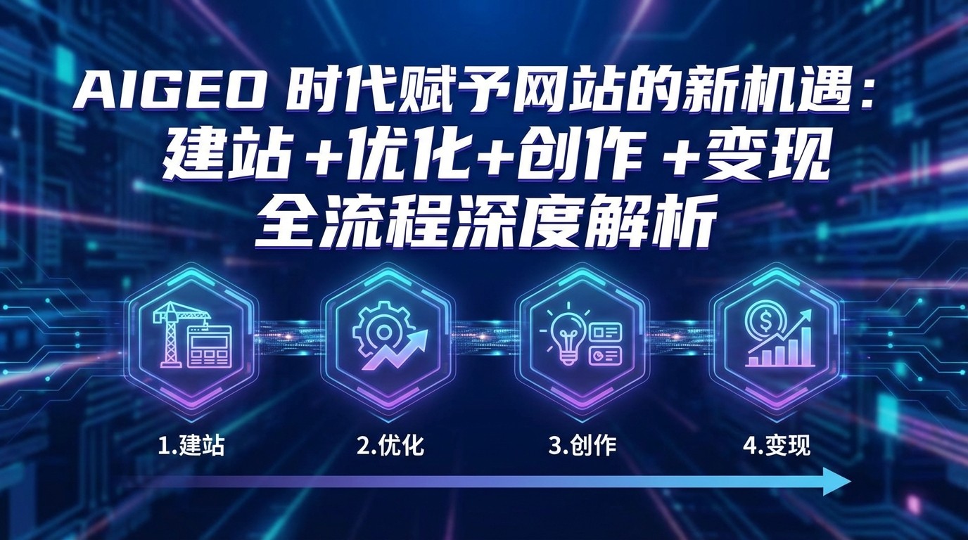 AIGEO+时代赋予网站的新机遇：建站+优化+创作+变现+全流程深度解析-海淘下载站
