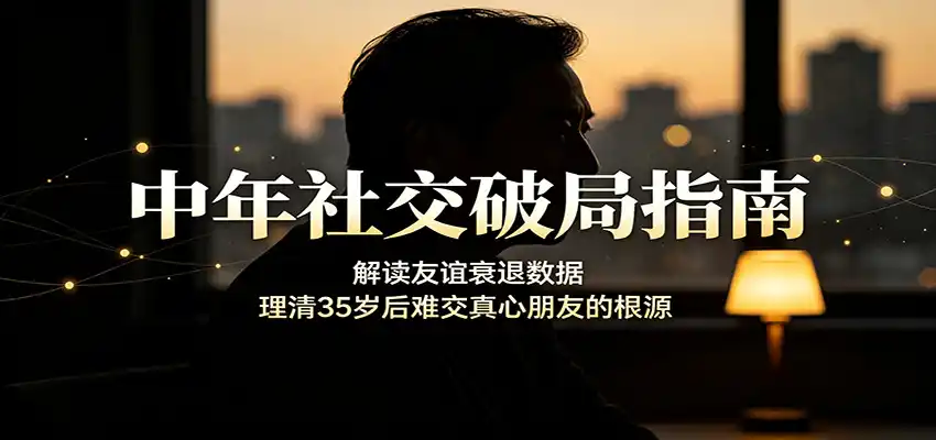 中年社交破局指南:解读友谊衰退数据,理清35岁后难交真心朋友的根源-海淘下载站