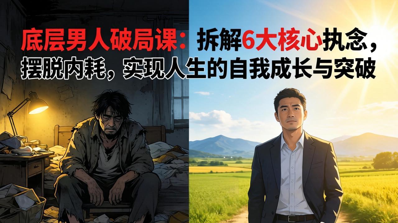 付费文章：底层男人破局课：拆解 6 大核心执念，摆脱内耗，实现人生的自我成长与突破-海淘下载站