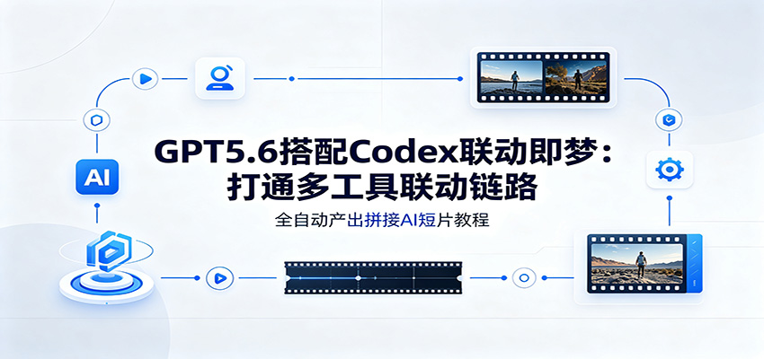 GPT5.6搭配Codex联动即梦：打通多工具联动链路，全自动产出拼接AI短片教程-海淘下载站