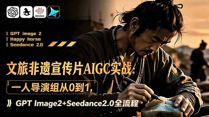 文旅非遗宣传片AIGC实战：一人导演组从0到1，GPT Image2+Seedance2.0全流程-海淘下载站