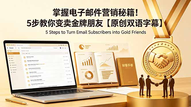 掌握电子邮件营销秘籍!5步教你变卖金牌朋友【原创双语字幕】-海淘下载站