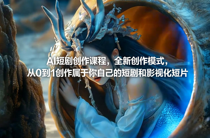 AI短剧创作课程，全新创作模式，从0到1创作属于你自己的短剧和影视化短片-海淘下载站