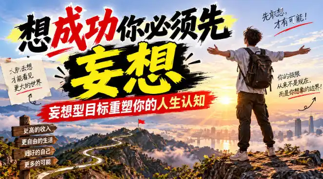 付费文章:想成功你必须先妄想,妄想型目标重塑你的人生认知-海淘下载站